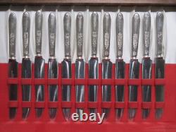 1847 Rogers Bros Silverplate Flatware Set Ambassador Pattern 83 Pieces uu