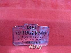 1847 Rogers Bros Silverplate Flatware Set Ambassador Pattern 83 Pieces uu