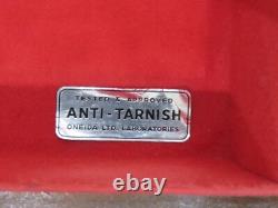 1847 Rogers Bros Silverplate Flatware Set Ambassador Pattern 83 Pieces uu