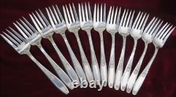 1847 Rogers Bros Silverplate Flatware Set Ambassador Pattern 83 Pieces uu