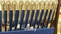 1847 Rogers Bros Silverplate Flatware Set Service for 12 Plus Extras in Box