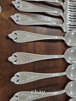 1847 Rogers Bros Silverplate OLD COLONY Shiny EXCELLENT CONDITION! 41 Pcs