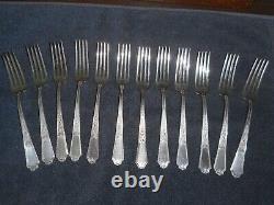 1847 Rogers Bros Silverware Ancestral silverplate dinnerware for 12 set 89 pcs