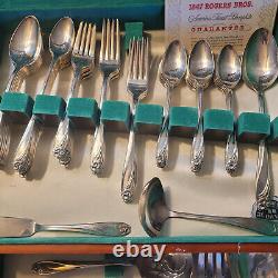 1847 Rogers Brothers Set of Silverware- 70 pieces in all