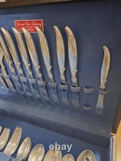 1847 Rogers Flair service for 8. 50 piece beautiful plated silver dinnerware set