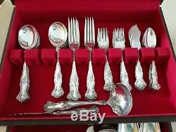 1847 Rogers VINTAGE 1904 Grapes XS Triple SilverPlate Flatware Set for 12 = 94pc