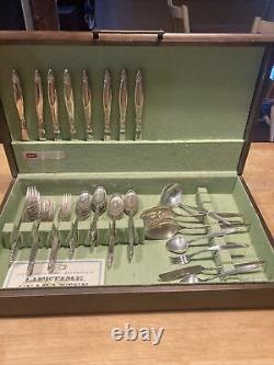 1847 rogers bros silverplate set 8 settings plus extra serving pieces
