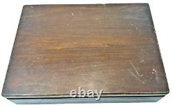 1865 WM Rogers MFG. CO. SX Triple Flatware Set 36 Piece set With Wooden Box