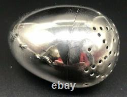 1880 Silver Plated Mappin & Webb Chicken Cruet Set Pepper Salt Egg Cup Spoon