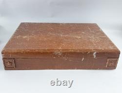 1881 Rogers Oneida KESWICK Silverplate Flatware Art Deco 53 Pc VGC