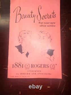 1881 Rogers Oneida Ltd Brookwood Banbury Silverplate Flatware 56 pc Set in Box