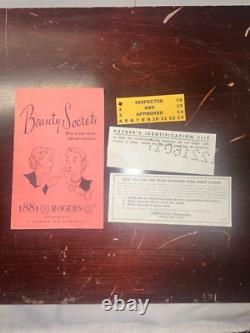 1881 Rogers Oneida Ltd Brookwood Banbury Silverplate Flatware 56 pc Set in Box