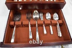 1881 Rogers (Oneida) Proposal Silverplate Set 101 pc 1954 with Chest