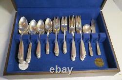 1881 Rogers Silver Plated Flatware Surf Club Oneida Service For 12 62 Pc 1938