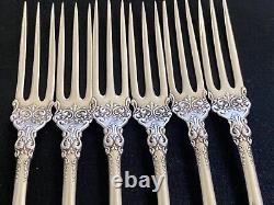 1897 Berkshire Rogers International Set Of 6 Strawberry Forks Rare