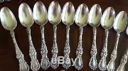 1902 Floral Silverplate Flatware Set 61 Pieces in Chest
