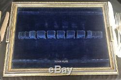 1924 Queen Bess Oneida Community Tudor Silverplate Flatware Set, 31pcs Vintage