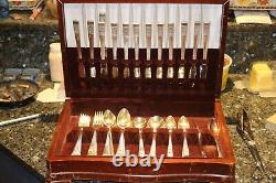 1936 Oneida Silverplate Coronation 105 Pieces Lots Of Extras In Original Box