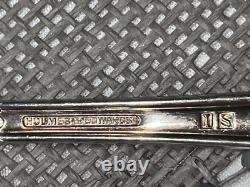 1938 Holmes & Edwards IS Inlaid Silver Plate Flatware 12 Place Set 81 PC & Case