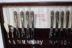 1938 Holmes & Edwards Inlaid IS 77 Pieces Silver Plate Flatware Set 12 Place