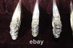 1938 Holmes & Edwards Inlaid IS 77 Pieces Silver Plate Flatware Set 12 Place