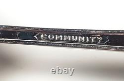 1940's 55 Piece Community Silverplate MILADY Silverware Set With Wood Chest