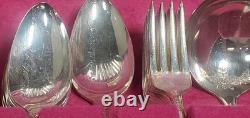 1940's 55 Piece Community Silverplate MILADY Silverware Set With Wood Chest