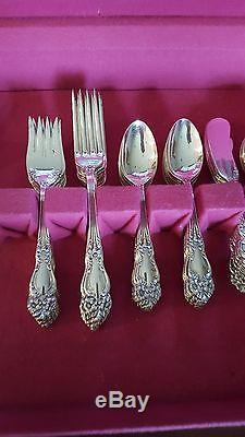 1945 Festivity Silverplate Flatware Set with Chest by Reed & Barton 59 Pieces