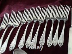 1947 Rogers Bros XS Triple Plated Flatware Set, 1911 Pattern Old Colony 54 Pc