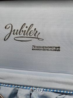 1950s Hefra Poland Warsaw Postmodern Silverplated Forks Set of 6 in Box-Rare