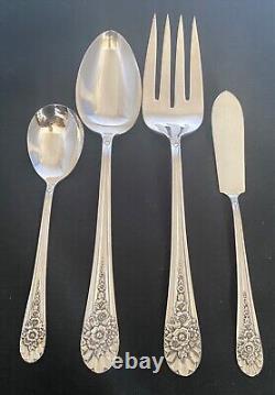 1953 Jubilee Wm Rogers International 52 Piece Dinner Flatware Silverware Set