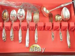1957 Rogers Bros. IS EXQUISITE Silverplate Estate Set 54 Pieces