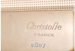 1980's Christofle Paris Silver Plate Flatware Triade Gold, 27 Pc. Set