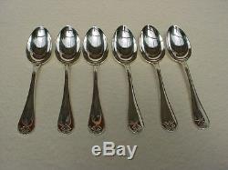 # 1 French Silverplate Christofle EMPIRE MALMAISON DINNER SPOONS Set of 6