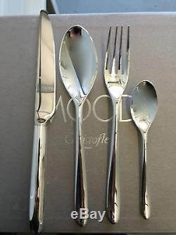 24 pieces Christofle set in silver plate for 6 people with stainless storage
