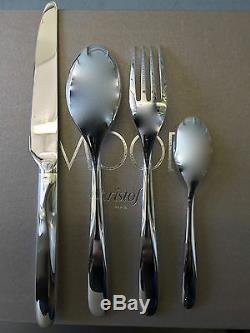 24 pieces Christofle set in silver plate for 6 people with stainless storage