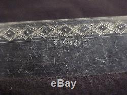 24pc Antique English R&B Victorian Silverplate Fish Set Flatware w Wood Case