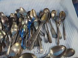 267 Piece lot Collection of Mixed Antique Silverplate Flatware