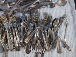 267 Piece lot Collection of Mixed Antique Silverplate Flatware