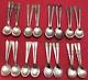 32 Pc ROUND SOUP / GUMBO SPOONS 8 SETS OF 4 Antique to Vintage Silverplated