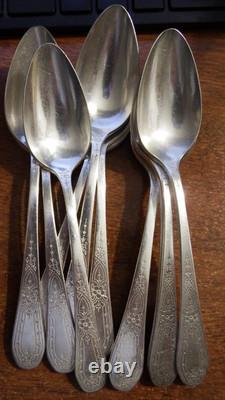 34 pcs VTG Oneida Paul Revere Silverplate Flatware 1927 VGC