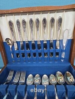 37 Pcs. Of WM ROGERS LUFBERRY Silverplate Flatware, International Silver in Case