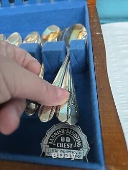 37 Pcs. Of WM ROGERS LUFBERRY Silverplate Flatware, International Silver in Case