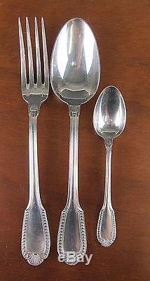 37 Piece Set of BOULENGER Silver Plate Flatware in a King's Crown Type Pattern
