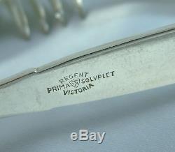 38pce Vintage Danish silver plate Flatware Cutlery set Victoria Regent 6 person