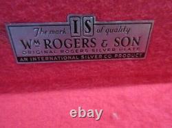 #40H silverware 52 pieces Canada silver Plate Original WN Rogers & Son IS. April
