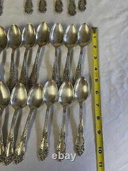 40 Pc Reed & Barton 1945 Festivity Silverplate Flatware Set No Monograms