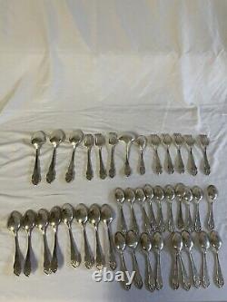 40 Pc Reed & Barton 1945 Festivity Silverplate Flatware Set No Monograms