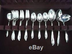 40 Pc. Set, Svc for 12 in box 1847 Rogers Bros. Silver Plate Springtime 1957