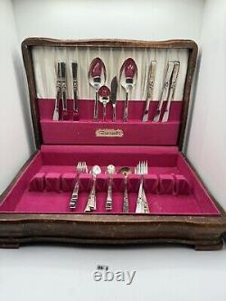 41 Pcs Community Silverplate Silverware Morningstar Buffet Flatware Set